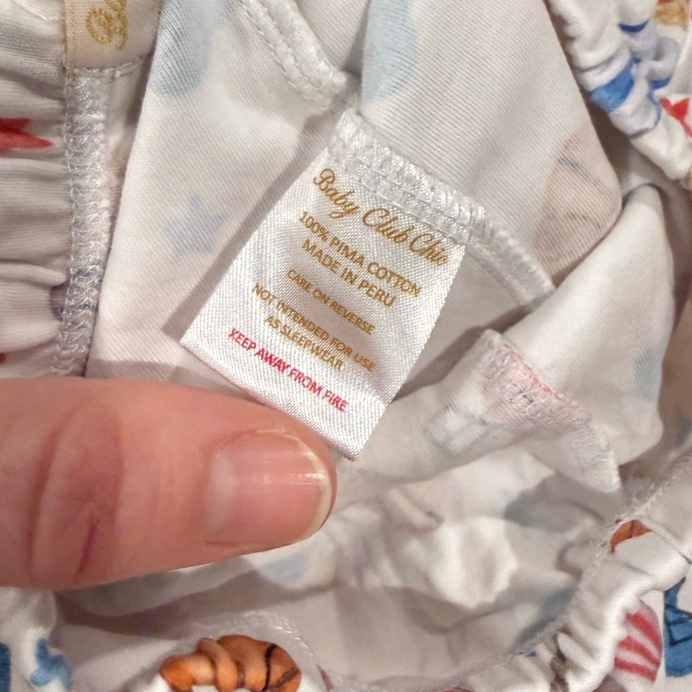 Baby Club Chic Sports Pattern Pajama Set - Picture 6 of 10